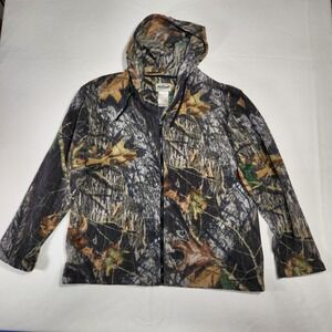 Camouflage Hoodie,Field Staff, Men's Size L, 100% poly fleece, hunting, casual